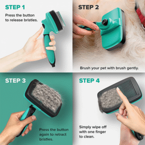 Self-Cleaning Slicker Brush